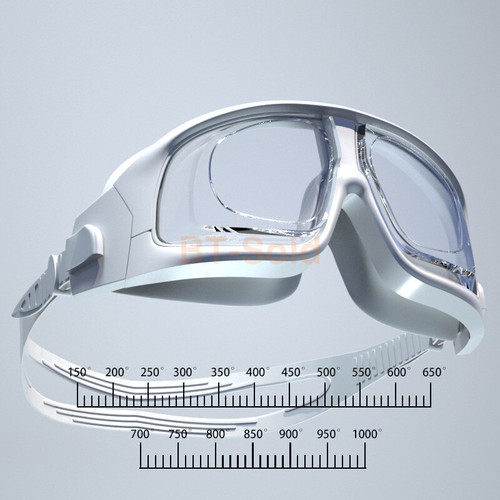 2025 NEW - Prescription Myopia Swimming Goggles Anti-fog Quality Glasses 0~-1000 - Picture 42 of 99