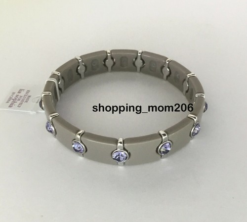 Lia Sophia "Solarium" Bracelet -Choice of Black / Dark Cobalt / Taupe / Tortoise - Picture 12 of 13