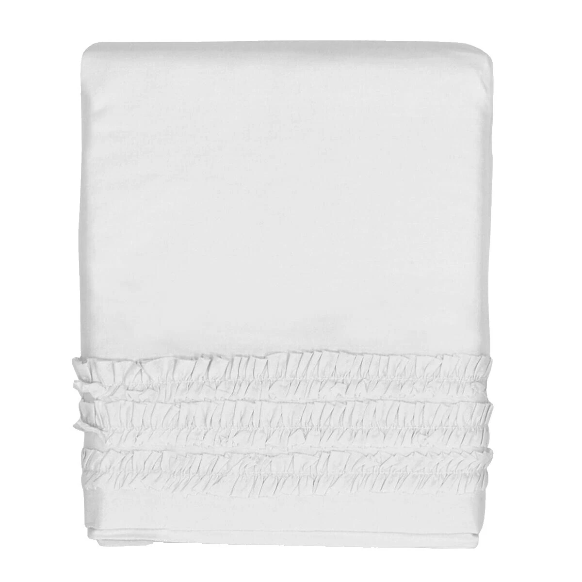 女童纯棉裙和防尘褶边