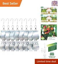 8-Pack Reflective Bird Repellent Scare Owl Acrylic Garden Deterrents Outdoors