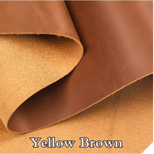 Crazy Horse Leather 2mm Thick Pull-Up Cowhide First Layer of Vintage Oil Tanned - Picture 11 of 11