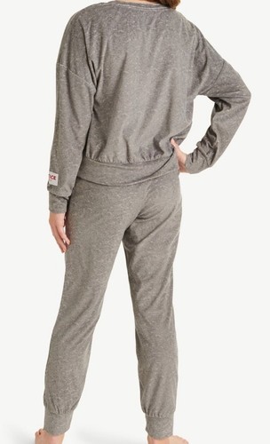 Justice Girls 7-8 10 16-18 Holiday Pajama Set 3 PIECES Christmas Gray #32123 - Picture 7 of 10