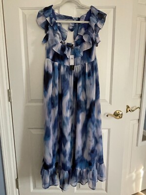 sachin and babi light blue dress Lily Chiffon Dress