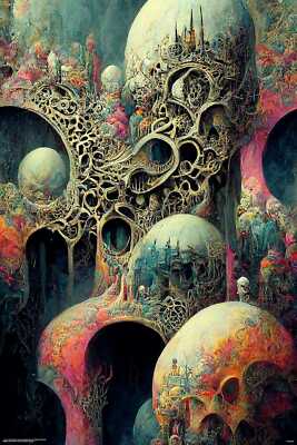 PSYCHEDELIC DYSTOPIA - FANTASY ART POSTER 24x36 - 11910