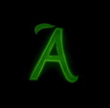 Engraving letters  wood Brown green art handmade Epoxy unique Luminous in the da