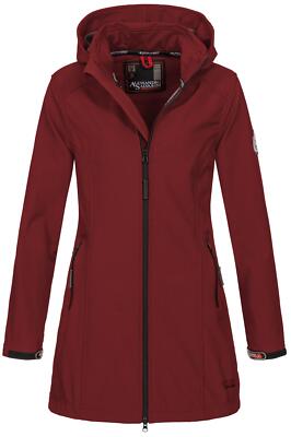 A. Salvarini Damen Softshell Funktions Outdoor Jacke Sport lang O131 Bordeaux