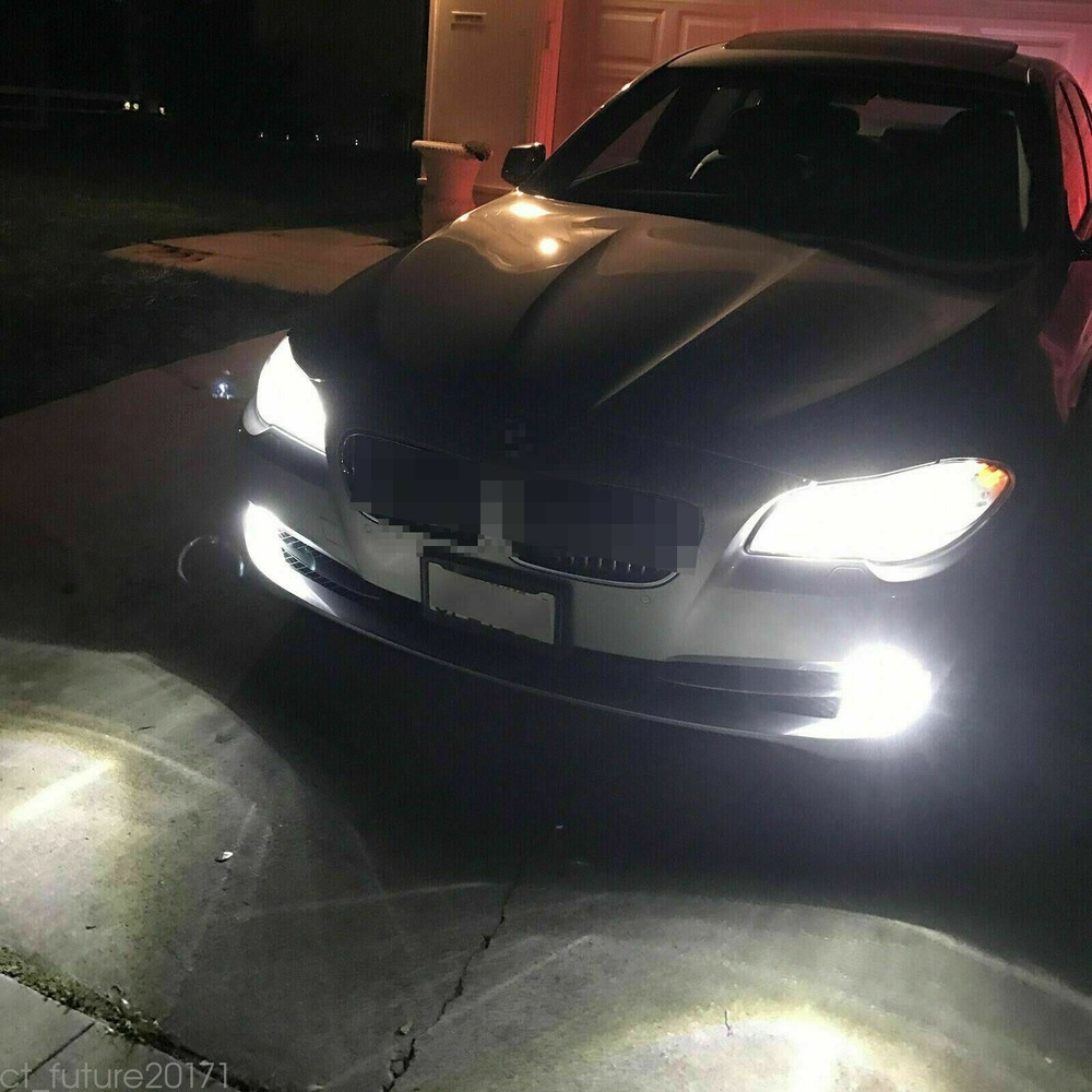 White HB4 9006 LED Front Fog Light Bulbs For BMW 323i 325i 330i M3 Coupe E46 E60