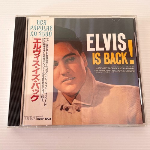 Elvis Presley Elvis Is Back 1960 CD 1988 Japón OBI RCA Popular CD 2500 Reedición