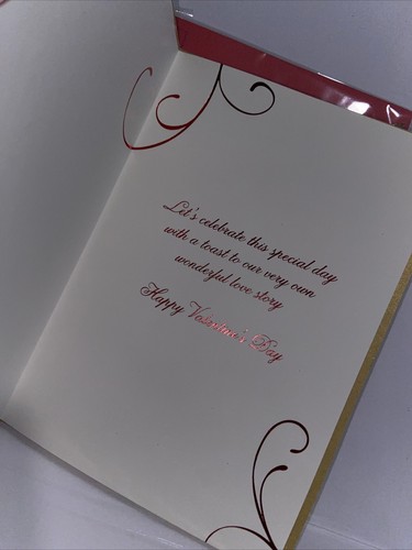 Papyrus Valentine’s Day Card | Gold Champagne Flutes - Picture 2 of 3