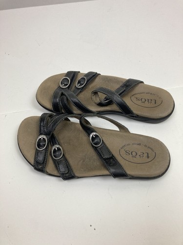 Taos Women's Brown Adjustable Strap Leather Open Toe Sandals Sz 6 - 第 5/7 張圖片