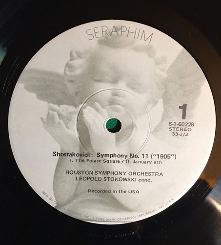 Stokowski Shostakovich Symphony No. 11 “1905” LP Seraphim S-62208 - Picture 3 of 4