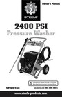 Owners Manual & Parts List Steele Products 2400 PSI Pressure Washer -SP-WG240