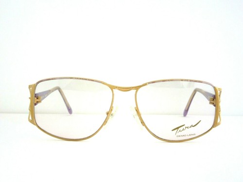TURA Mod. 701 Women's Lavender / Gold Metal Eyeglass Frames Made in France NOS - Picture 2 of 7