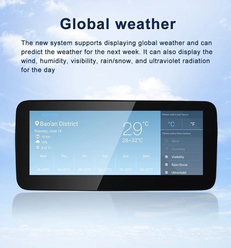 12.3" Android 13 GPS Car Stereo Carplay For Benz A-Class W176 X156 C117 NGT4.5 - Picture 3 of 11