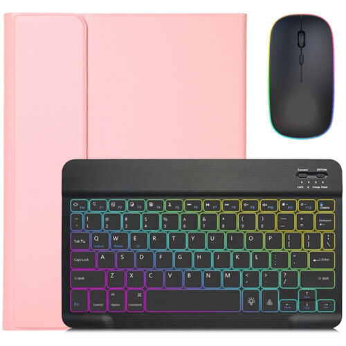 For iPad Air 13" M3 2025/Air 13" M2 2024 Bluetooth Backlit Keyboard Case Mouse - Picture 20 of 62