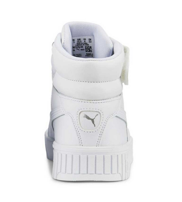 PUMA UNISEX WHITE JUNIOR SHOE CARINA 2.0 MID JR 387376 02J