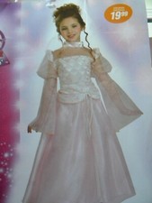 Girls PINK PRINCESS Halloween Costume Dress Up Small 4-6