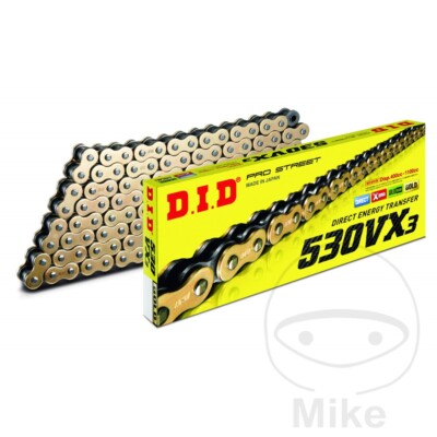 DID Gold 110-530 Rivet Open Chain for Harley 1000 XLCR Cafe Racer 1977-1978