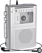 Gracioso Portable Cassette Player Recorder with Bluetooth Transmitter, AM FM Wal