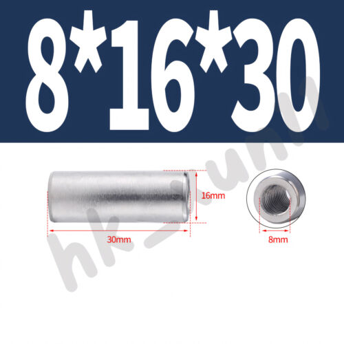 A2 STAINLESS STEEL ALL THREAD SLEEVE ROD BAR STUD ROUND CONNECTOR TUBE LONG NUTS - Picture 117 of 174