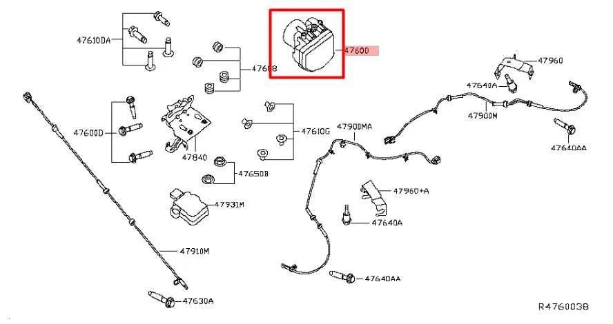 2015-2017 Nissan Pathfinder S 3.5L ABS Anti Lock Brake Pump Control Module - Image 2 of 4