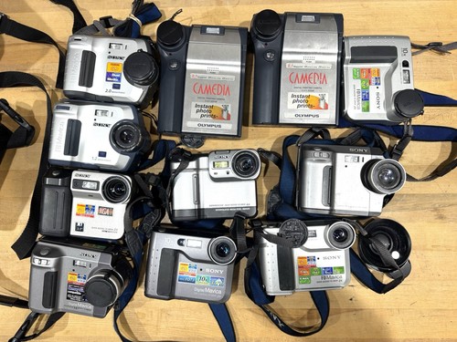 Lot Sony Digital Mavica Floppy Disk Digital Camera, Olympus Campedia