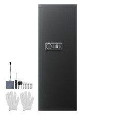 6-8 Gun Safe for Rifles Pistols, Digital Cabinet with Key Password Lock