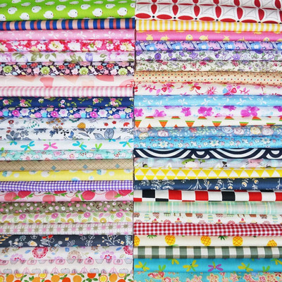 Quilting Fabric,  50Pcs 20 X 20Cm Cotton Fabric Squares Bundle Patchwork Pre-Cut