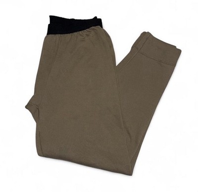 Cabela's Men's Size L Fleece Thermal Base Layer Leggings Brown