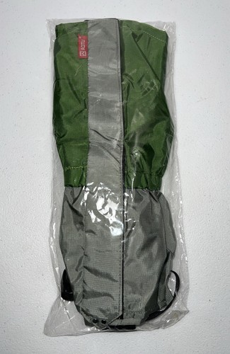 Waterproof Nylon Adjustable Leg Gaiters for Hiking in Mud Sand Snow Green NWT