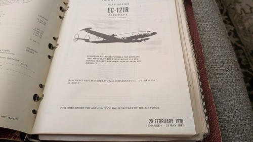 Rare Vietnam War 1971 AIRCRAFT EC-121R FLIGHT MANUAL BASIC BOOK USAF Early warn - Bild 5 von 21