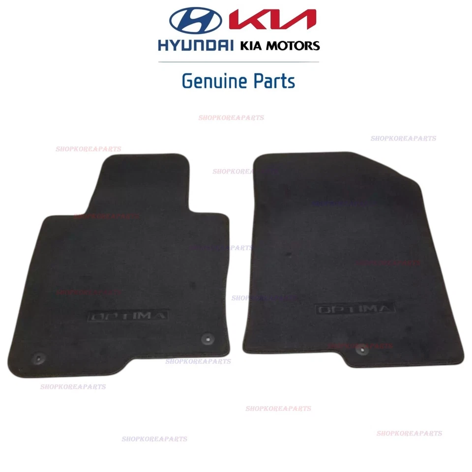 SE ADAPTA A: 16 - 20 JUEGO DE ALFOMBRILLAS KIA OPTIMA 4 PIEZAS CON LOGOTIPO OPTIMA NEGRO OEM NUEVO Foto 4 de 4