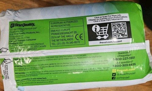 Prevail Nu-Fit Daily Briefs Large 45"-58" 18 Count Maximum Absorbency New - Picture 4 of 5