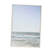  Sylvie Pale Blue Sea Framed Canvas Wall Art by The Creative Bunch Studio, 