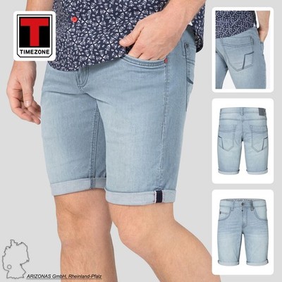 Timezone Herren Kurz-Jeanshose Sommer-Shorts Freizeit Bermuda Casual Style