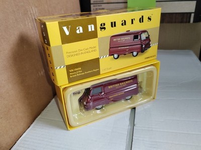 1/43 Boxed Model Vanguards Va10606 Morris J2 Van British Railways South Region 