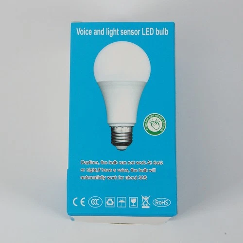15W LED Bulb E27 Microwave Radar Sensor Daylight White Dusk to Dawn Auto