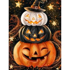 Pumpkin Diamond Art Kits for Adults,Diamond Painting Kits for Beginner 5D