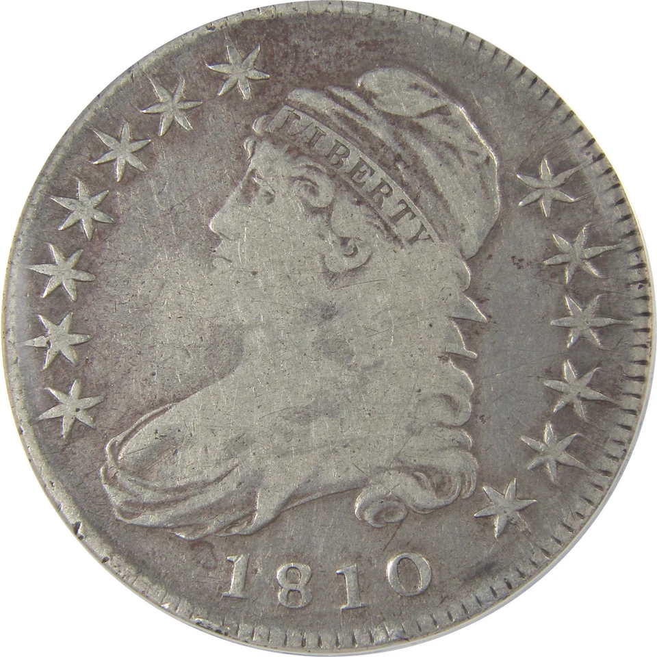 1810 Capped Bust Half Dollar VG 10 ANACS Silver 50c Coin SKU:CPC1155 - Image 3 of 4