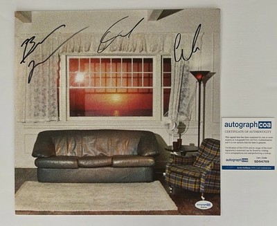 WALLOWS SIGNED MODEL SUNSET 12x12 INSERT DYLAN MINNETTE - ACOA COA *NO VINYL*