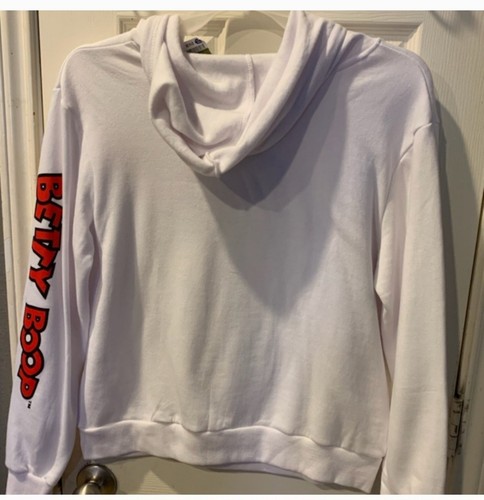 NWT BETTY BOOP WEARING A RED HEAD BAND MEDIUM HOODIE - Picture 2 of 3