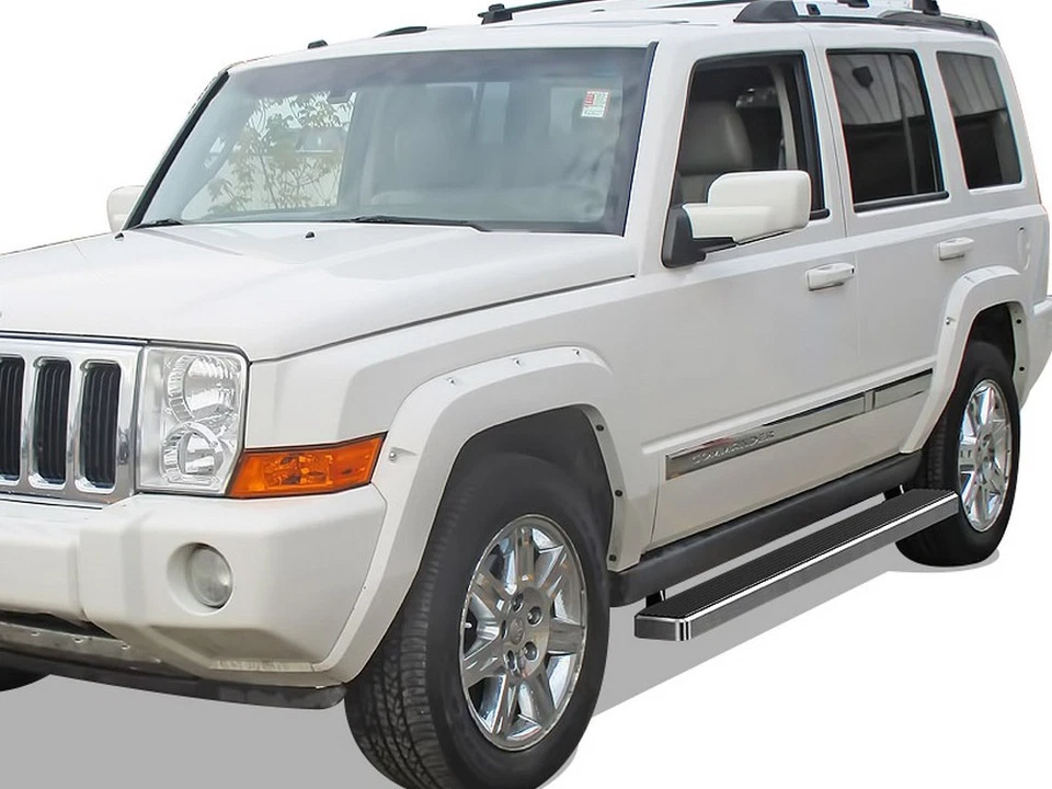 estriberas APS de acero inoxidable de 5 pulgadas aptas para Jeep Grand Cherokee 05-10 Foto 2 de 4