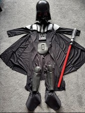 Star Wars Darth Vader Deluxe Costume +Darth Vader Voice Changer Electronic Mask