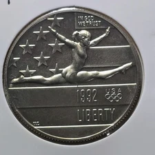 1992-P Olympics Gymnastics Half Dollar Proof Commemorative Uncirculated US Coin 