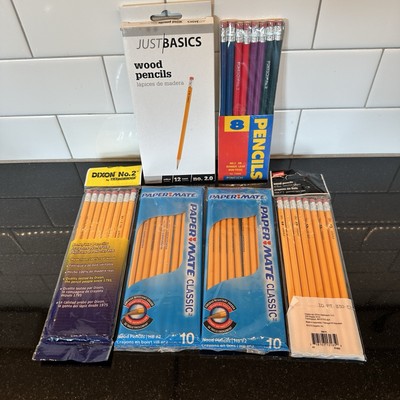 Lot of 56 Collectible Wooden Pencils Paper Mate, Dixon, Pentech, More NOS VTG #2