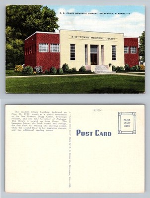 Sylacauga, AL-Alabama, Modern B. B. Comer Memorial Library Vintage Postcard