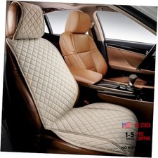 Faux Suede Front Car Seat Cover Durable, Non-Slip Seat BEIGE HYB SU