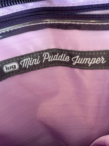 Lug Mini Puddle Jumper Tote Bag Purple Plum Quilted Carry On / TRAVEL - Picture 5 of 5