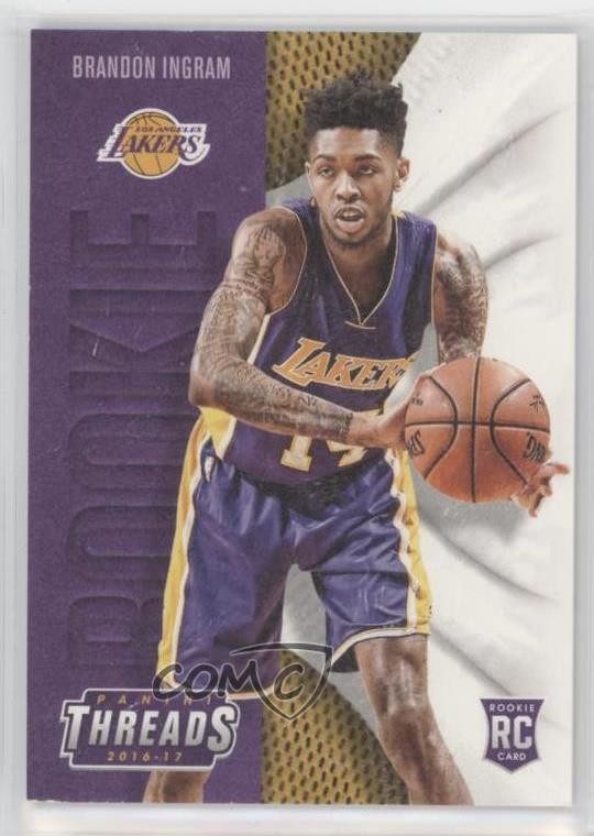 2016-17 Panini Threads Leather Rookies Brandon Ingram #211 0a3