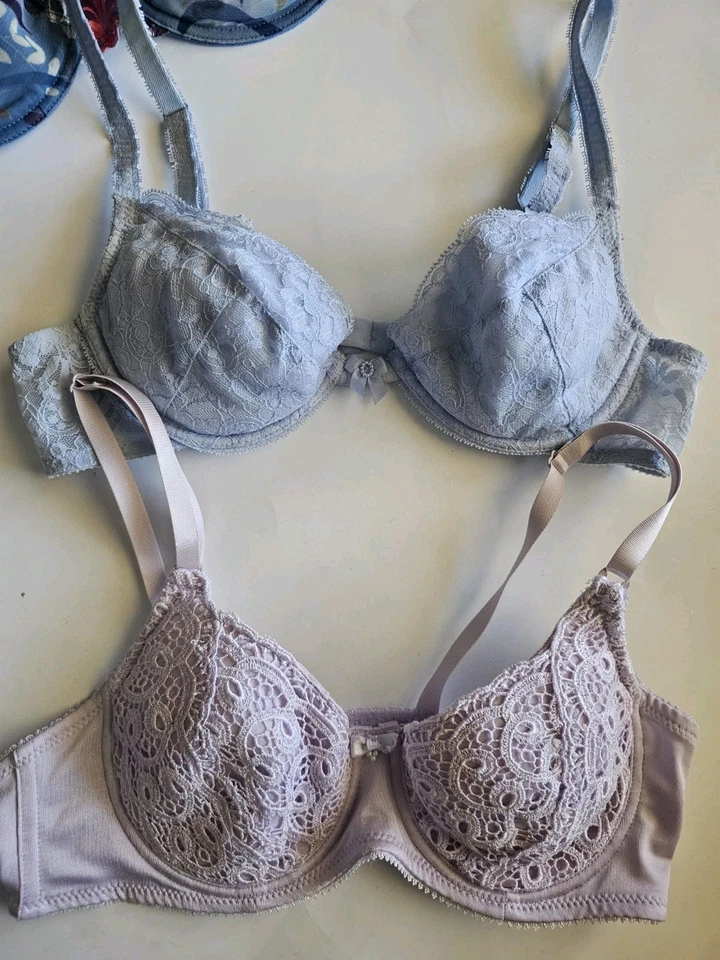 Lote de 10 sujetadores vintage años 90 talla 36b 34c Olga Lovable B.B Curves Isadora Cherie Foto 2 de 4